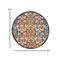 Homeroots 4 ft. Round Rainbow Colored Indoor & Outdoor Area Rug 385030 - alternate 6